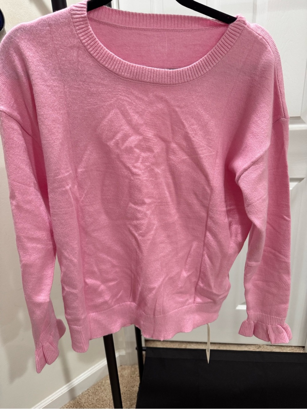 Amazon Women's Light Pink Crewneck Sweater